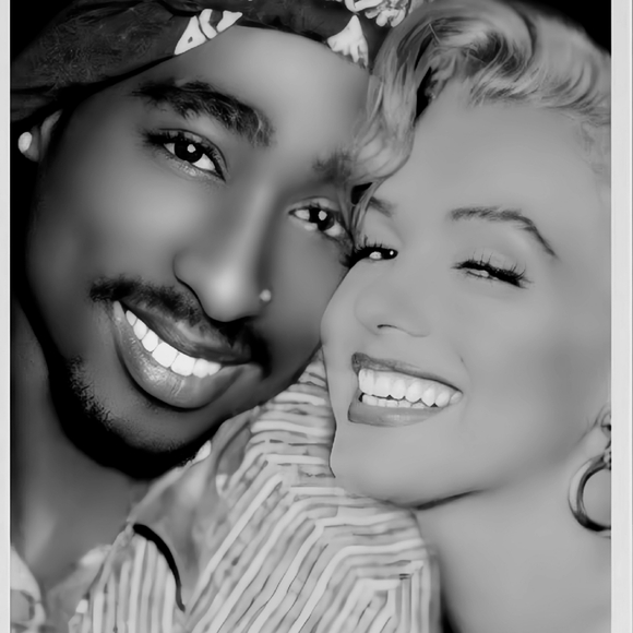 Marilyn Monroe and Tupac Original Wall Art Framed 5x7 choice - Picture 3 of 5